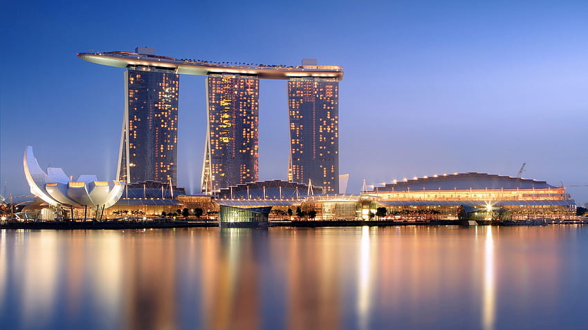 Marina Bay Sands, hotel, travel, booking, pool, Singapur HD wallpaper