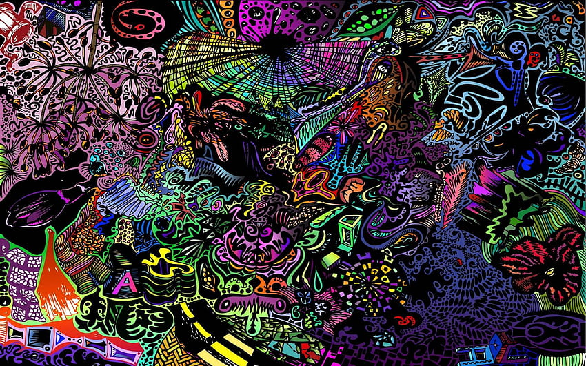 Acid Trip Background, Space Acid HD wallpaper
