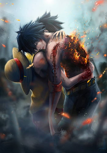 HD wallpaper one piece monkey d luffy portgas d ace death brothers   Wallpaper Flare
