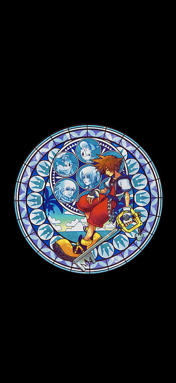 Kingdom Hearts []: Amoledbackground, Kingdom Hearts Stained Glass HD phone  wallpaper | Pxfuel