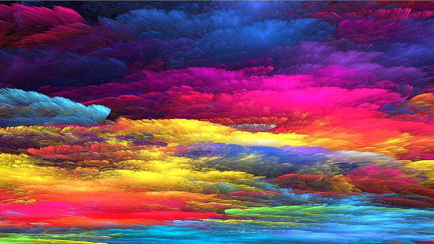 : pintura, colorido, rosa, morado, violeta, arcoíris Acuarela fondo de pantalla