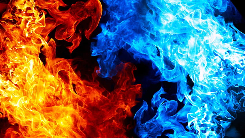 Blue And Red Fire for 2560 x 1440 HD wallpaper | Pxfuel