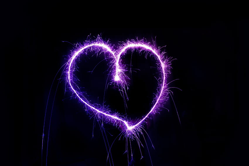 사랑, 빛나다, 불꽃, 광채, 형태, 심장 HD 월페이퍼
