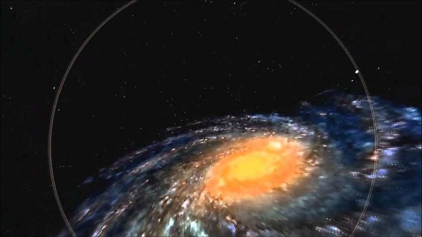 Das beobachtbare Universum zoomt genau skaliert von der Erde weg HD-Hintergrundbild