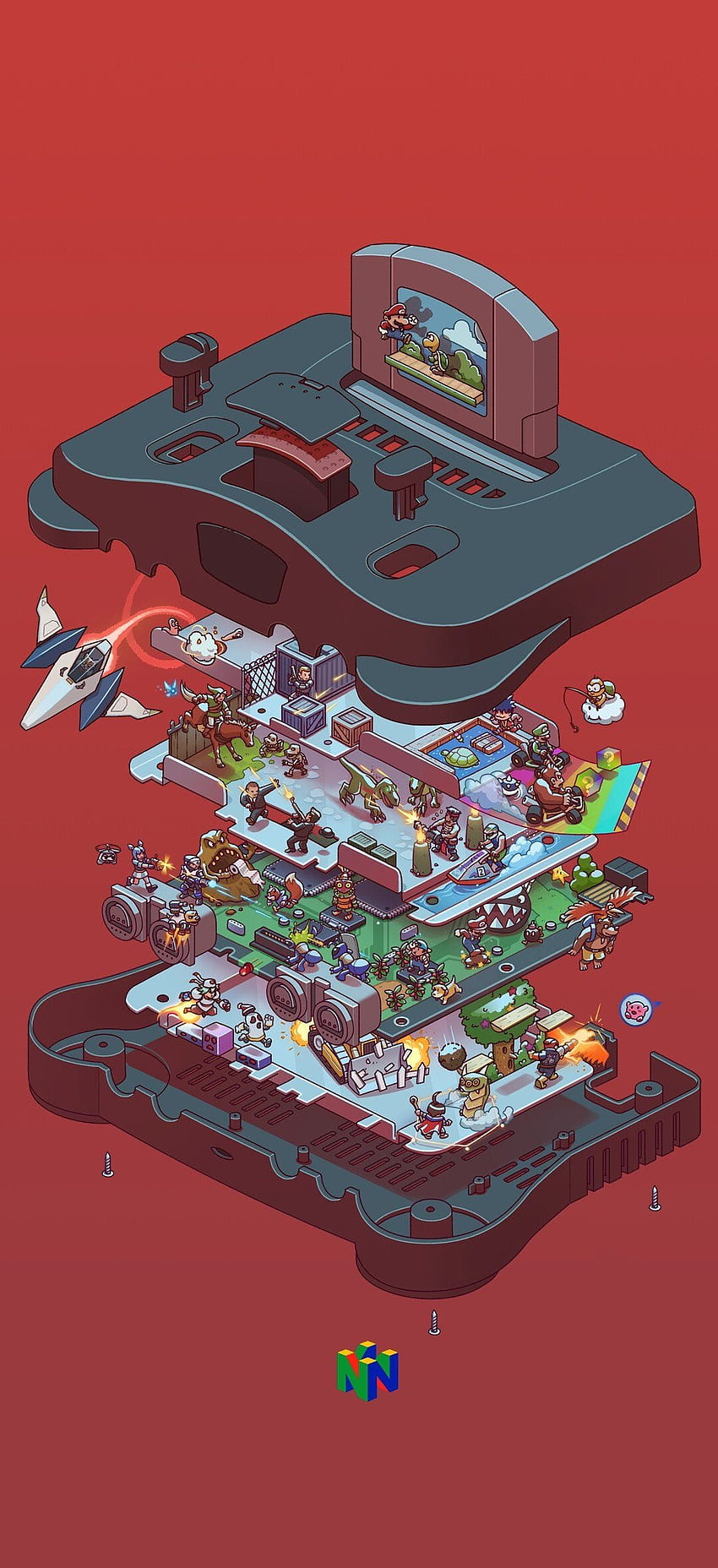Nintendo, Colorido, Consola, Juegos fondo de pantalla del teléfono