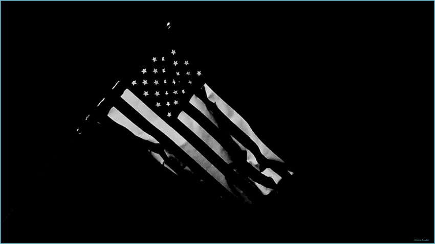 Black American Flag Posted By Ethan Cunningham - Dark American Flag HD wallpaper