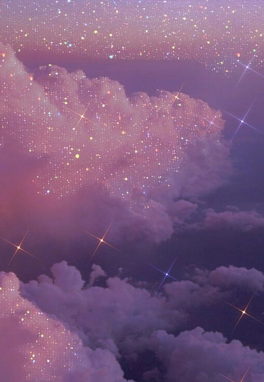 ☁️ Aesthetic Spacey Purple-Pink Clouds Desktop Wallpaper HD, background ...