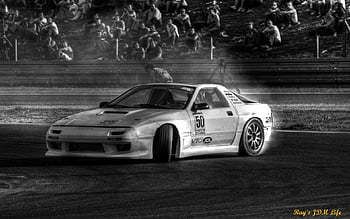 race cars, car, drift, racing, Mazda RX, 7 - wallpaper #209760  (1920x1080px) on