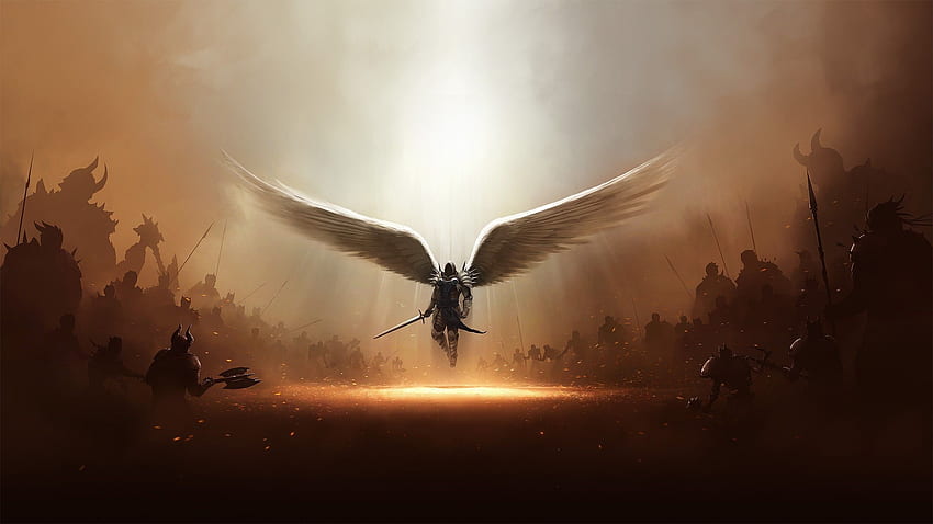 Diablo 3 Tyrael Archangel Of Justice, Games HD wallpaper