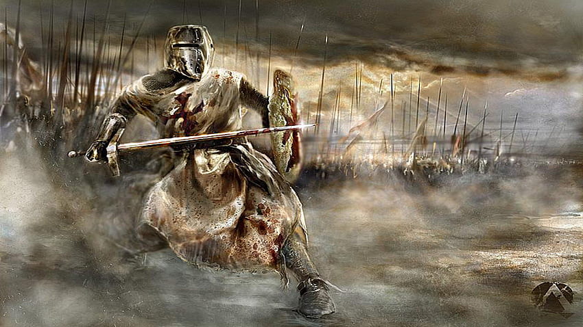 Knights . medieval. Crusader knight, Knight, Christian Warrior HD wallpaper