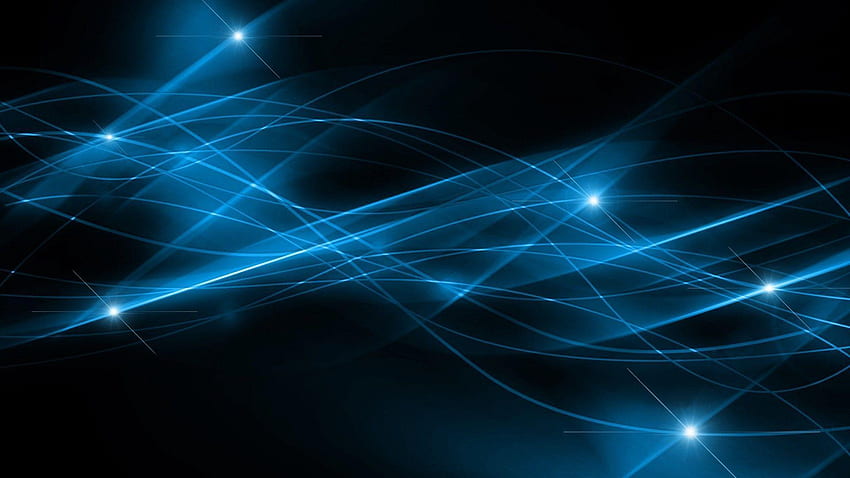 Czarno-niebieska, ciemnoniebieska technologia abstrakcyjna Tapeta HD