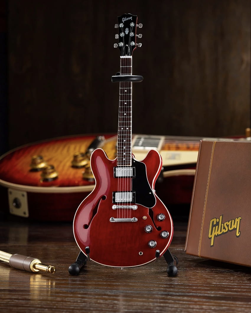 Gibson ES 335 Faded Cherry Semi Hollow mini gitara – Walt Grace Vintage, Gibson 335 Tapeta na telefon HD