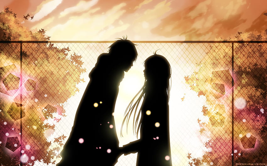 kazehaya shouta and kuronuma sawako (kimi ni todoke) drawn, Romantic Anime Boy HD wallpaper