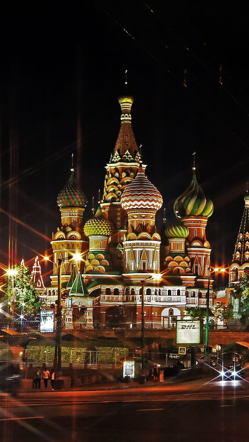 Moskova Rusya Kızıl Meydan Işık Akşamı HD telefon duvar kağıdı
