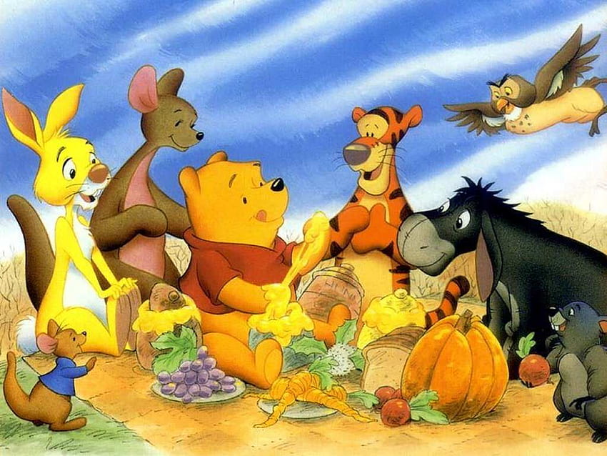 Winnie the Pooh Winnie the Pooh and background, Winnie the Pooh Thanksgiving HD wallpaper