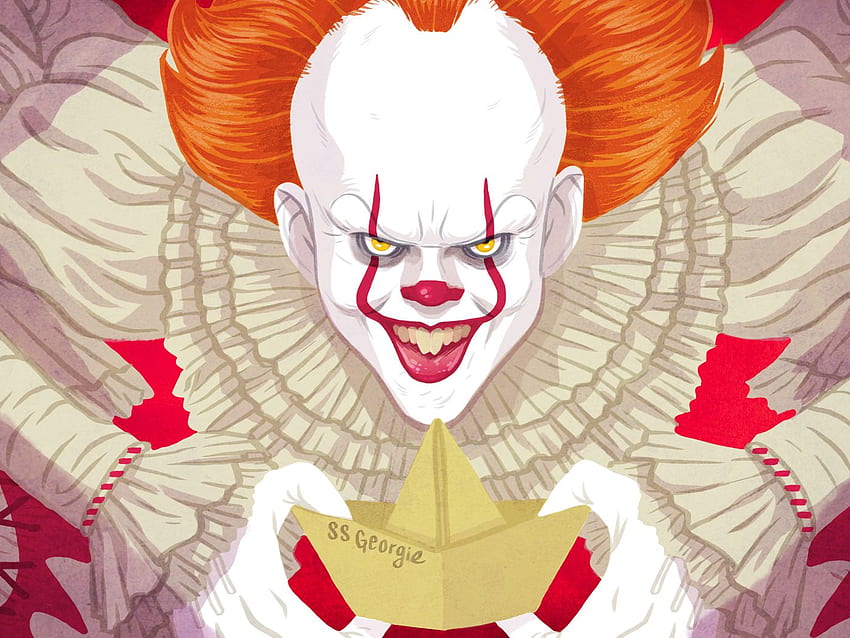 Pennywise aus „It“ ist ein perfektes Filmmonster, Pennywise und Georgie HD-Hintergrundbild