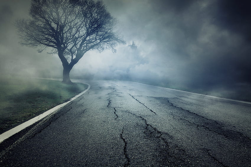 Spooky Highway Background​ High Quality And Transparent PNG Clipart, Scary Road HD wallpaper