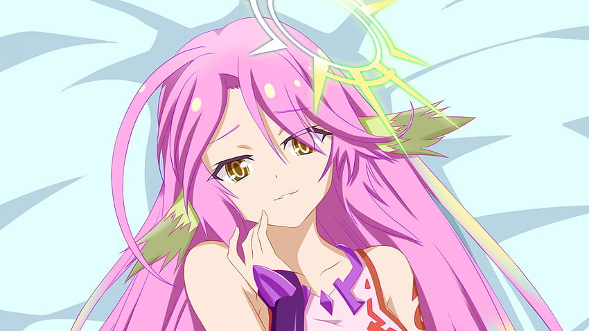 Pink Hair, Jibril, No Game No Life, Anime Girl, , , Background, 5rtim8, Pink Gamer Girl HD wallpaper
