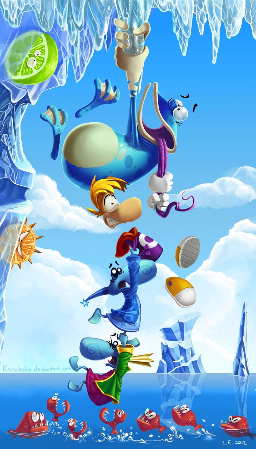 Nur hängen! - Rayman-Fankunst HD-Handy-Hintergrundbild