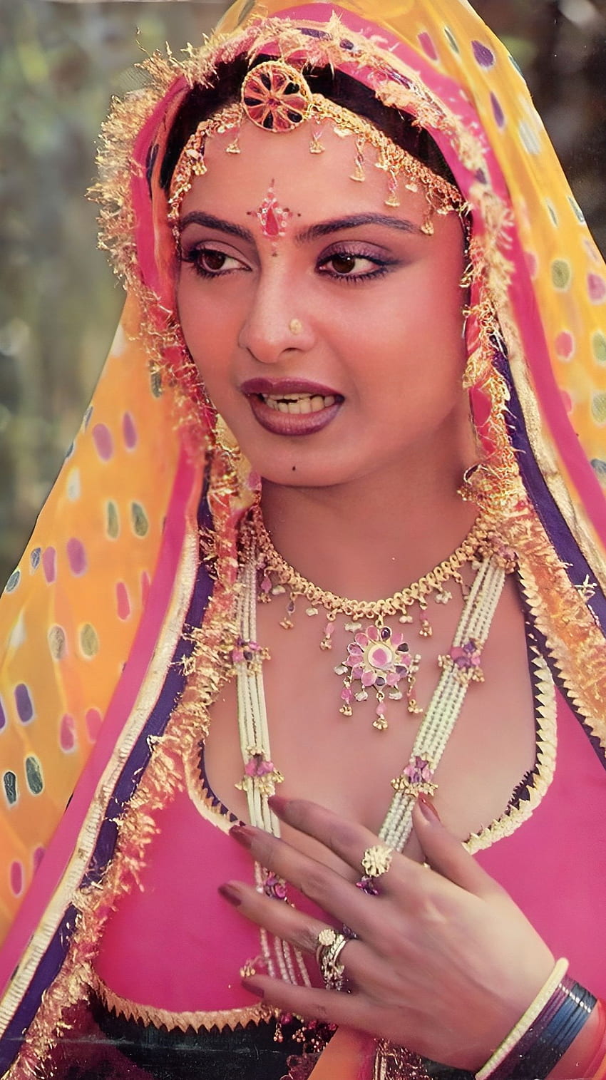 Rekha, Bollywood-Schauspielerin HD-Handy-Hintergrundbild