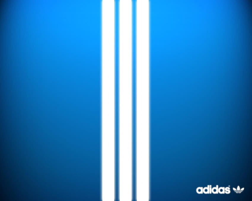 Adidas Logo Berwarna-warni, Adidas Biru Wallpaper HD