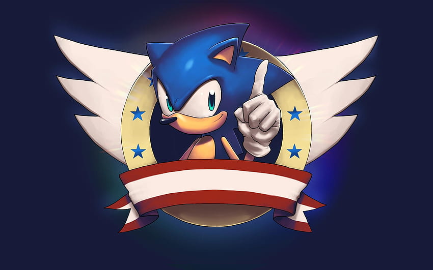 Sonic The Hedgehog Cool Logo HD wallpaper