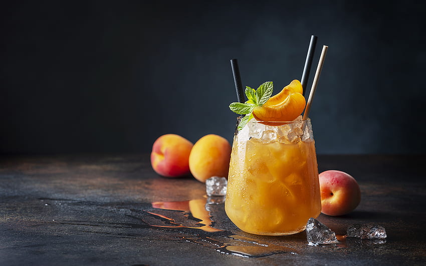 Jus Aprikot, buah, aprikot, jus, minuman Wallpaper HD