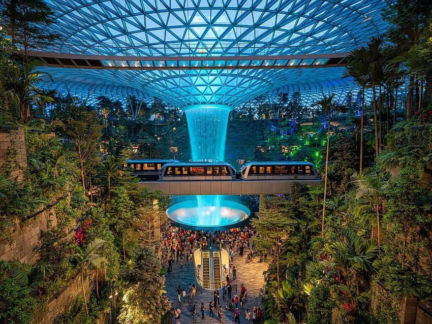 Coolest Airports in the World, Singapore Airport HD wallpaper