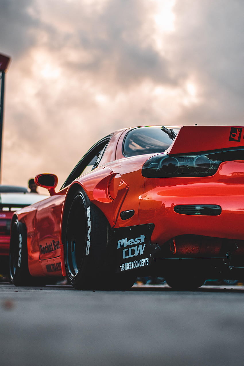 This rocket bunny RX7 I saw the other day. Japan cars, Street racing cars, Tuner cars, RX7 Drift HD phone wallpaper