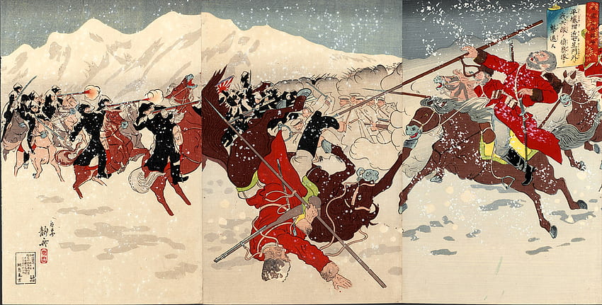 Russo Japanese War: Brocade No.7” By Itō Seisai, 1904, Japanese Fine Art HD wallpaper