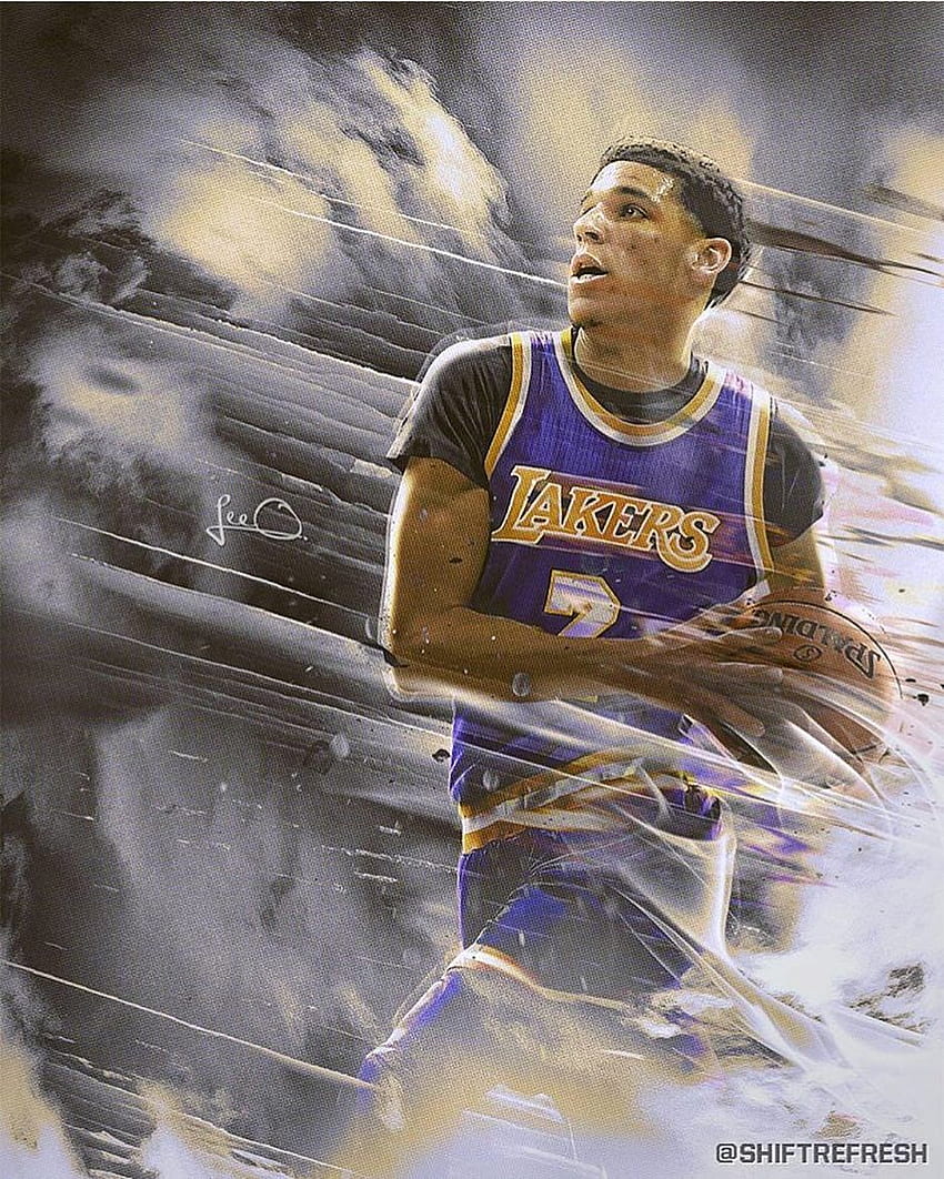 Zo ideas. lonzo ball, basketball players, nba art, Lonzo Ball Lakers HD phone wallpaper