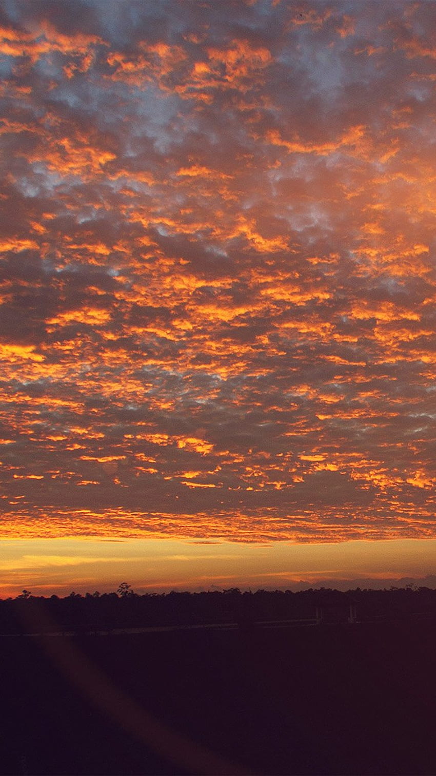 Sunset Sky Cloud Nature Red Flare en 2020. Estética del cielo, Puesta de sol, Cielo del atardecer fondo de pantalla del teléfono