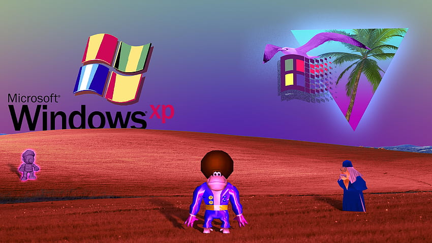 Vaporwave Windows XP and N64 in 2020. Active , background, background HD wallpaper