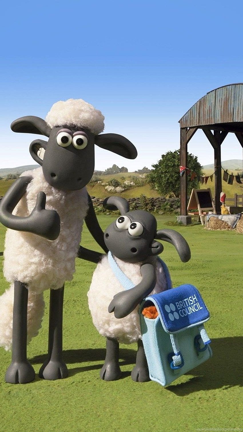 Shaun The Sheep 10 พื้นหลัง พื้นหลัง วอลล์เปเปอร์โทรศัพท์ HD