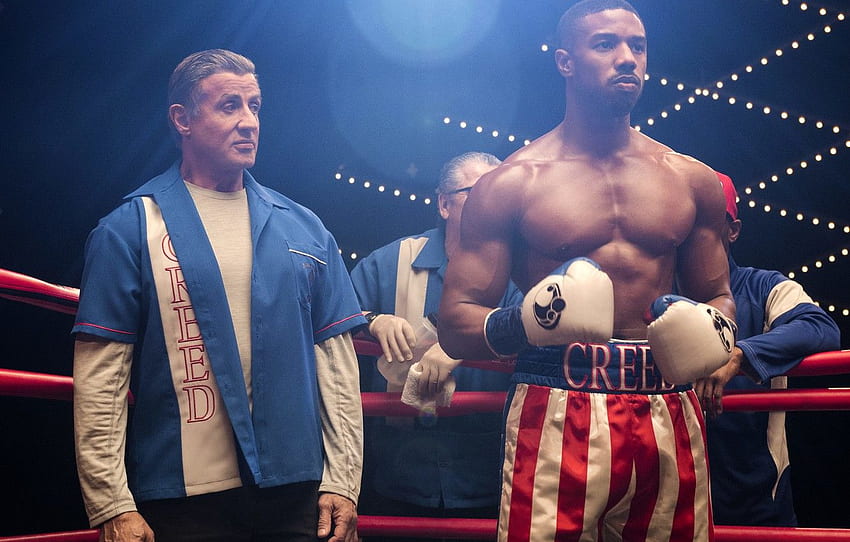 background, coach, Sylvester Stallone, Boxing, student, Michael B. Jordan, Actors, Creed 2, Creed 2, Rocky Balboa, Adonis Creed for , section фильмы HD wallpaper