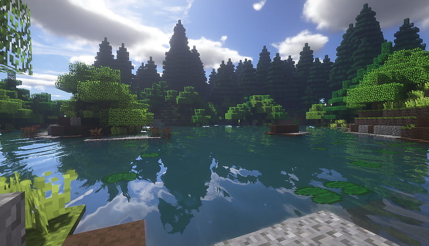 Artrecently I Have Made Some Minecraft - Reflection - & Background , Nature Minecraft HD wallpaper