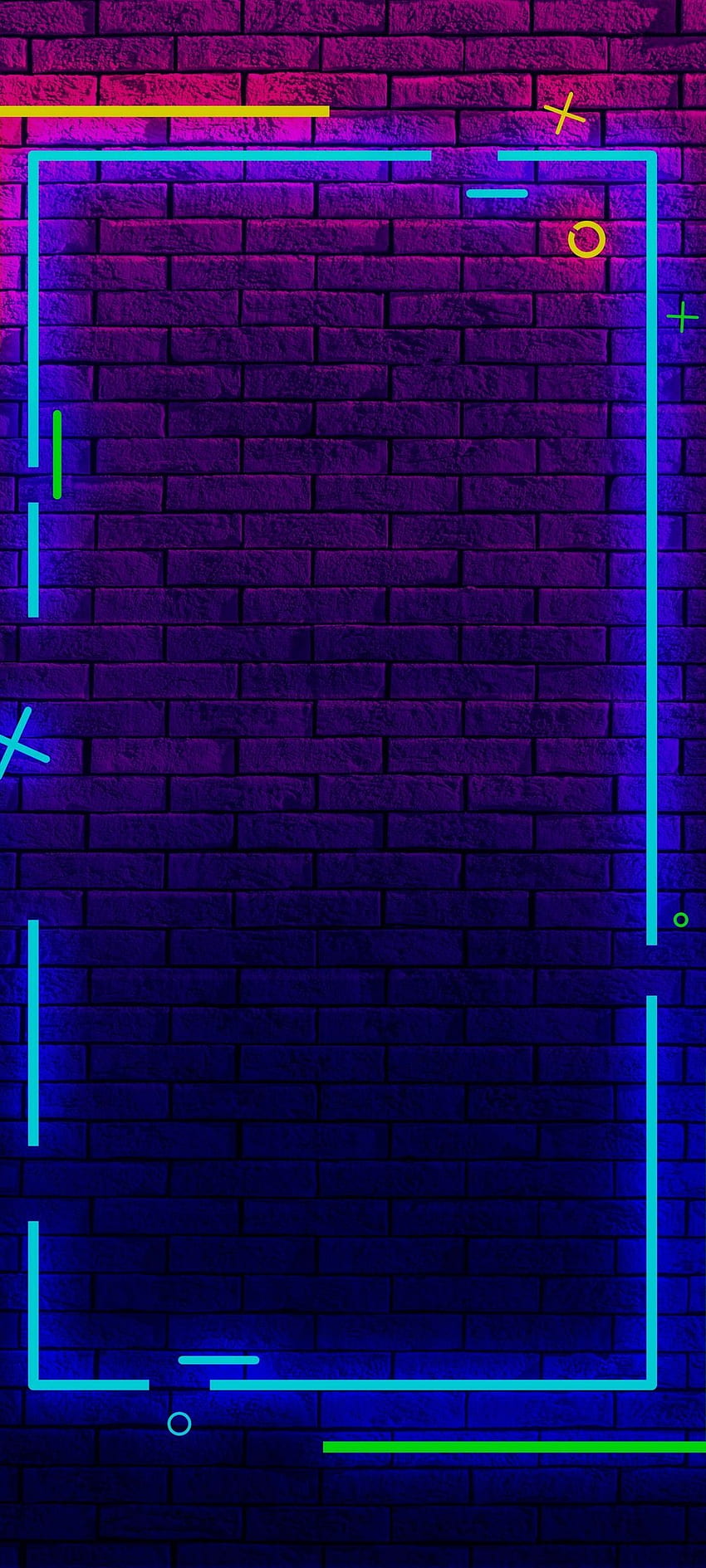 Bordure de couleur néon, néon vertical Fond d'écran de téléphone HD