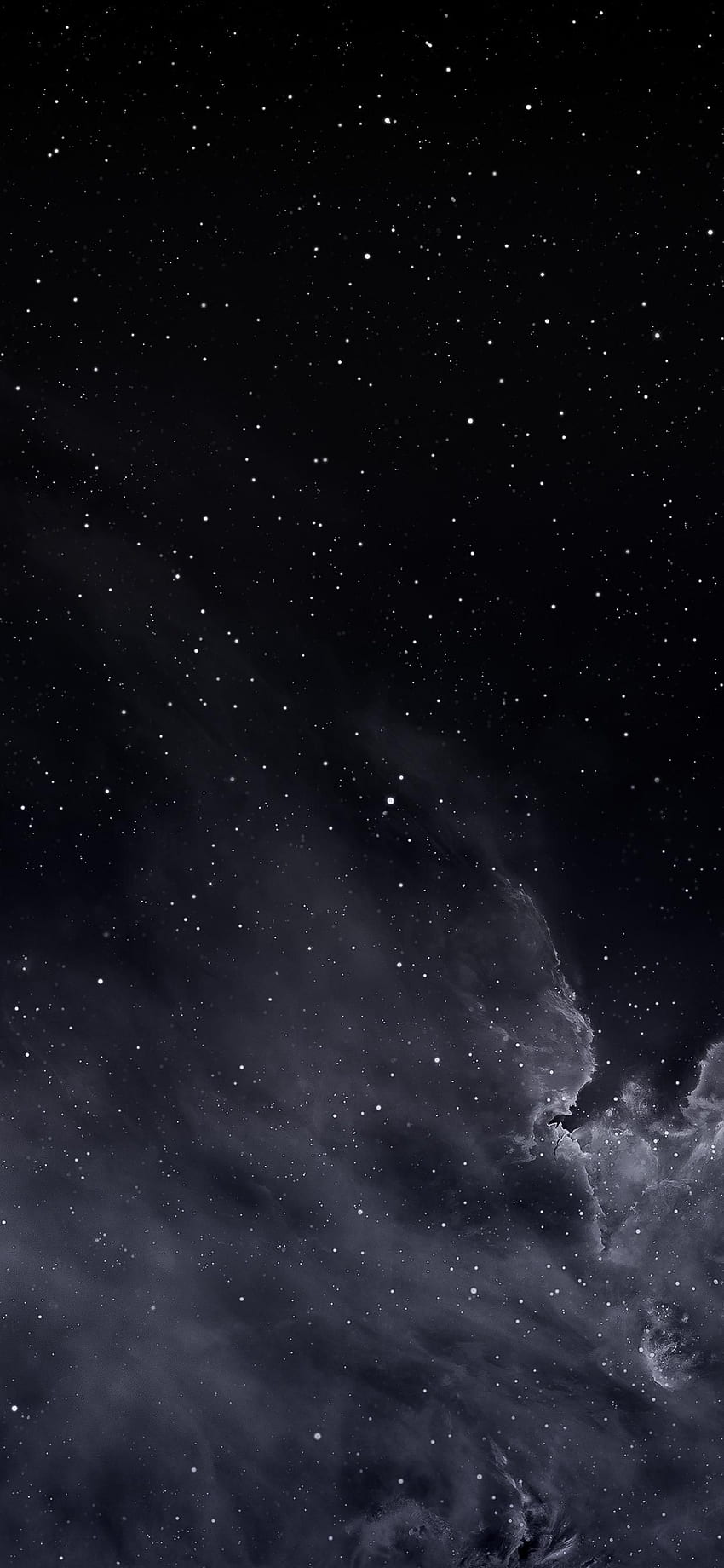 Sternennacht im Jahr 2020. Blaues iPhone, graues iPhone, dunkles iPhone HD-Handy-Hintergrundbild