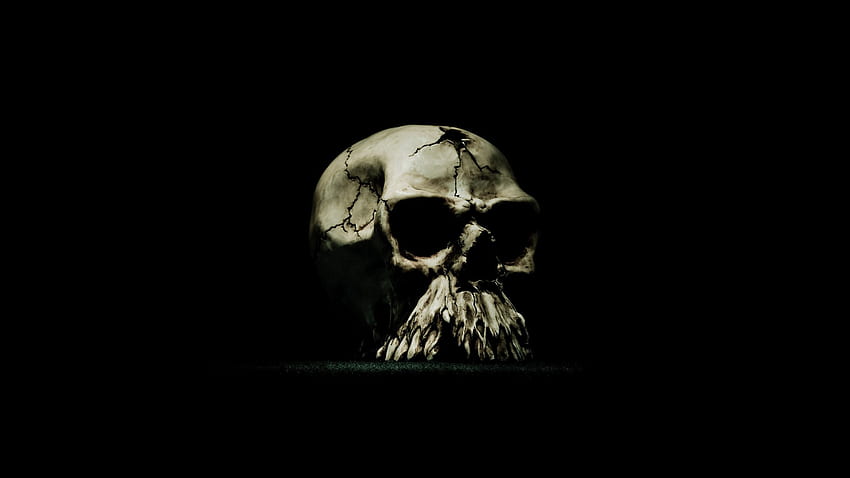 minimalismo arte digital simple cráneo negro JPG 94 kB, Cool Minimalist Skeleton fondo de pantalla