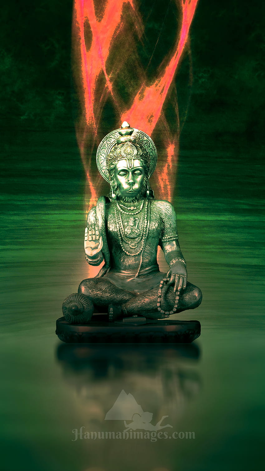 Meditazione di Lord Hanuman Sfondo del telefono HD