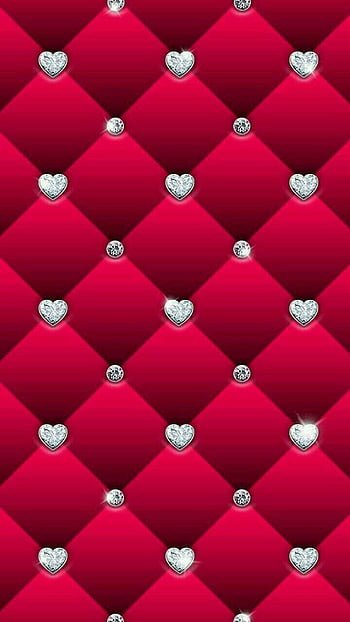red diamond pattern wallpaper