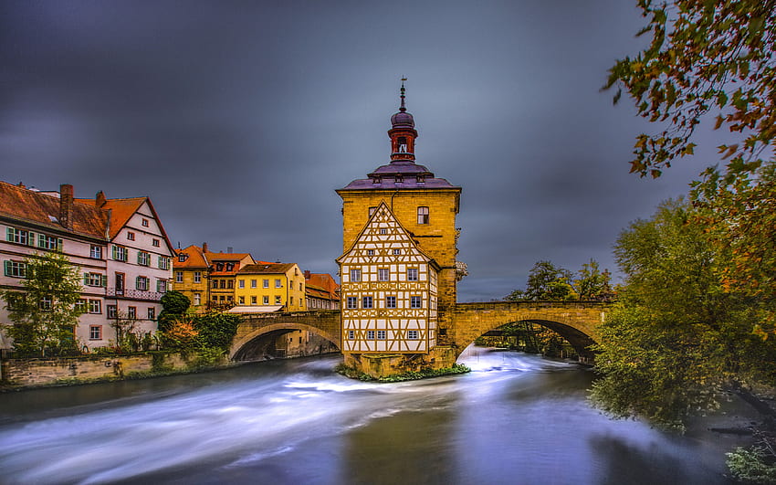 Bamberg Is A City In Northern Bavaria Germany Landscape graphy For Mobile Phones And Computer HD wallpaper