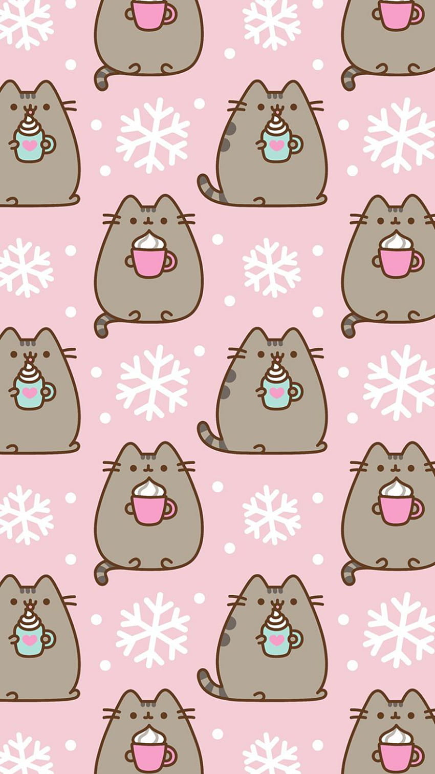 Custom Pusheen Wallpaper  Pusheen cute Pusheen cat Pink pusheen