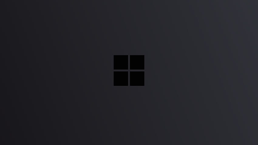 Windows 10 Logo Minimal Gelap, Minimalis Wallpaper HD
