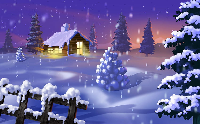 Winterwunderland Künstlerisch - iWall - . Winter, Winter, Winterhintergrund, Weihnachten Winter Wonderland HD-Hintergrundbild