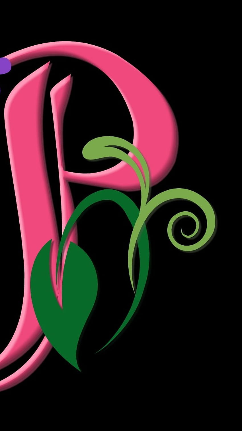 P Letter, Pink Design HD phone wallpaper
