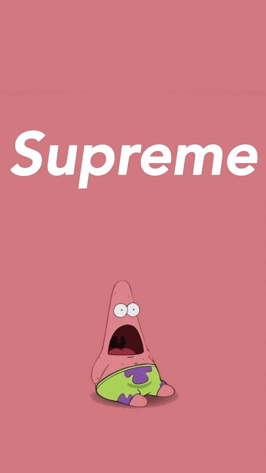 Yüce X Patrick Yıldızı. Supreme iphone , Bape iphone , Spongebob , iPhone Cartoon Supreme HD telefon duvar kağıdı