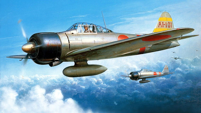 Japan, World War II, Zero, Mitsubishi, Airplane, Military, Military, Japanese Military HD wallpaper