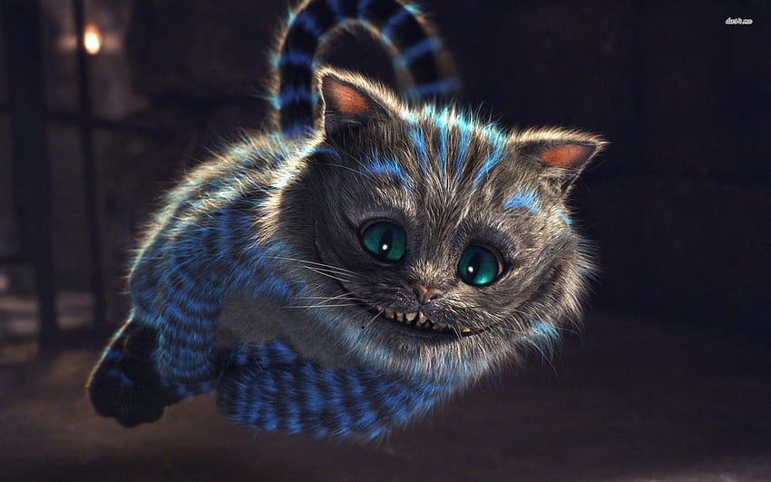 Kucing Chesire. Kucing Cheshire, Alice in wonderland, Kucing Cheshire, Kucing menyeramkan Wallpaper HD