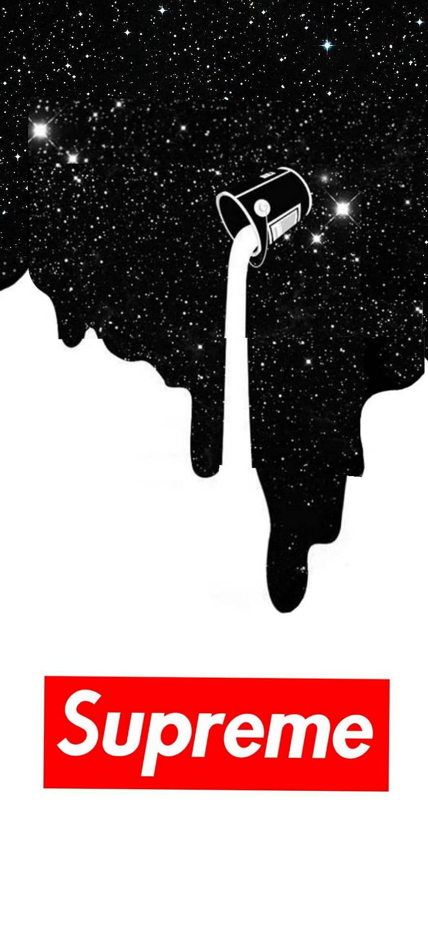 Download Minimalist Black Aesthetic Supreme iPhone Wallpaper